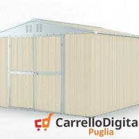 Box struttura lamiera Acciaio 327x307cm avorio