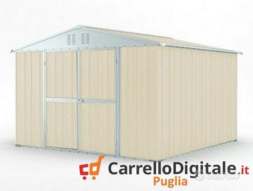 Box struttura lamiera Acciaio 327x307cm avorio