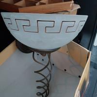 Lampadario parete grecato