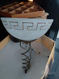 Lampadario parete grecato