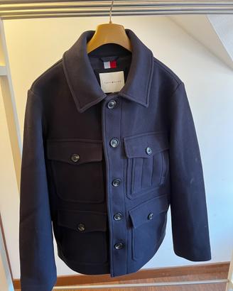 Giacca multitasche in misto lana con cashmere