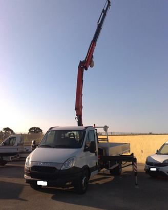 Iveco 65c17 3000cc cassone fisso con grù - 2013