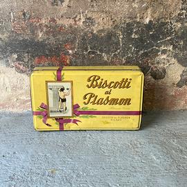 Vecchia scatola In latta Plasmon