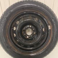 Ruotino scorta 4 fori con gomma michelin 175 65 14