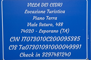 Villa a 300 metri dal mare Leporano Marina