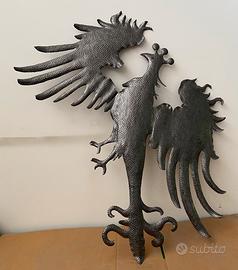 Scultura stemma in ferro battuto