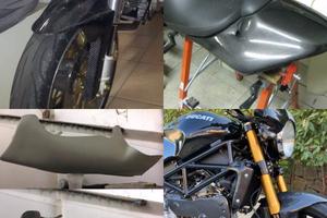 Ducati monster s2r s4 s4rs s4r fibra di carbonio