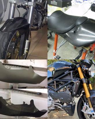 Ducati monster s2r s4 s4rs s4r fibra di carbonio