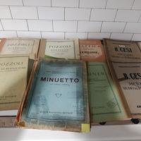 Antichi spartiti musicali per pianoforte. Anni '30