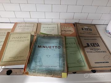 Antichi spartiti musicali per pianoforte. Anni '30
