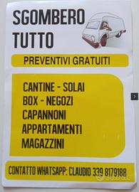 Sgomberi, traslochi, svuota tutto Milano