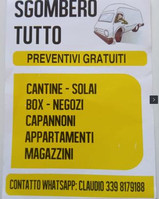 Sgomberi, traslochi, svuota tutto Milano