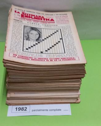 LA SETTIMANA ENIGMISTICA, anno 1982, parzialmente