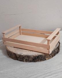 Cassetta scatola di legno decorazione casa