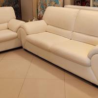 Divani Vera pelle nuovi 3 posti + 2 posti