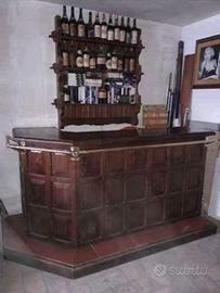 Mobile Bar in Legno Massello con Mobile Retro-bar 