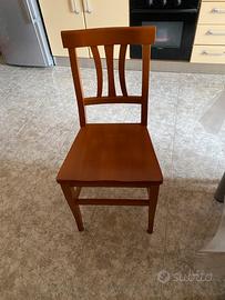 Set di 6 sedie in legno