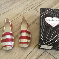 Espradillas SARA LOPEZ misura 36 colore rosso.