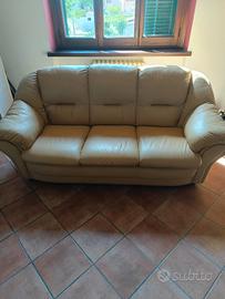 Divano in pelle 3 posti