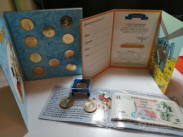 Walt disney monete francobolli spille medaglie