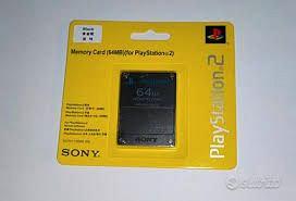 memory card ps2 originale e mai usata 64 mb