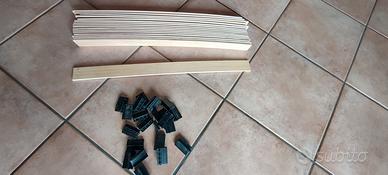 Doghe flessibili in legno di faggio con inserti 