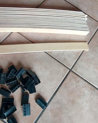 Doghe flessibili in legno di faggio con inserti 