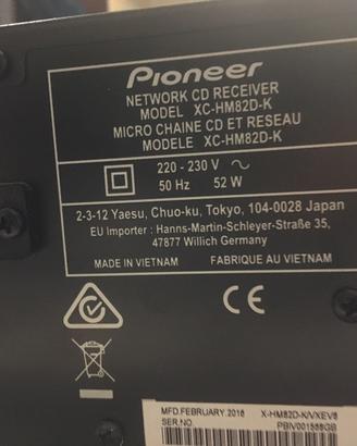 Hi fi pioneer hm820