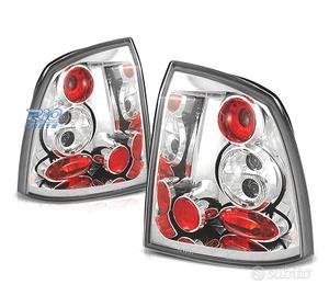 FANALI PER OPEL ASTRA G 3P 5P 97-04 FONDO CROMATO
