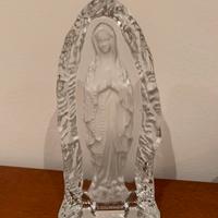 Madonna di Lourdes in cristallo