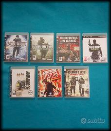 7 GIOCHI PS3 – SPARATUTTO MILITARI / GUERRA MODERN