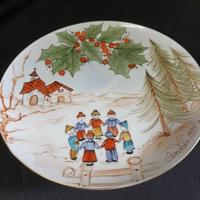 Piatto limoges natalizio vintage anni 79