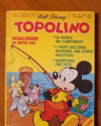 Topolino libretto Disney n.1297 del 5 Ottobre 1980