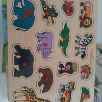 Puzzle legno animali giungla