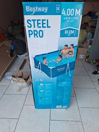 Piscina Bestway Steel Pro 4x2m - 1anno garanzia
