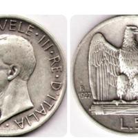monete argento 5 lire aquilini 