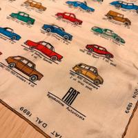 Foulard vintage raro automobili Fiat