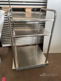 scaffale 3 ripiani in acciaio inox