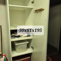 armadio bianco a 1 anta