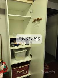 armadio bianco a 1 anta