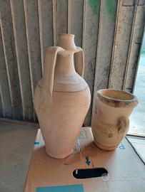 Anfora + anforetta + 2 vasi terracotta