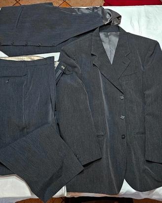 Completo Uomo 3 Pezzi Vintage Grigio Scuro "L'Amor