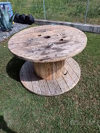 tavolo bobina in legno 