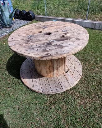 tavolo bobina in legno 