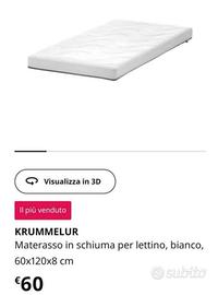 Materasso Ikea 60*120