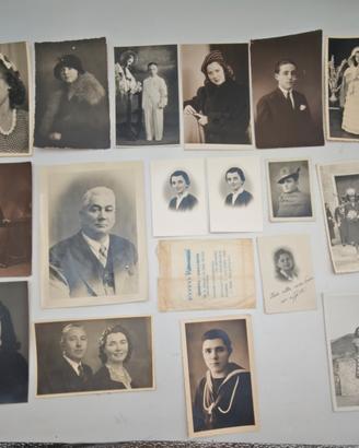 Lotto 17 Foto Epoca Anni 30 40 Ritratti