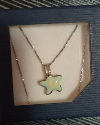 Collana argento 925 e ciondolo stellina smaltata