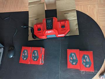Milwaukee batterie 5.5Ah + caricabatterie rapido