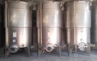 Vasche in acciaio per cantina e pigiadiraspatrice