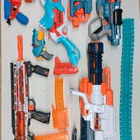 nerf pistole fucili armi 8 pezzi